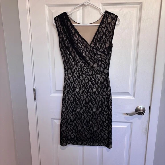 REISS Alma Gathered Lace Dress - Picture 4 of 6